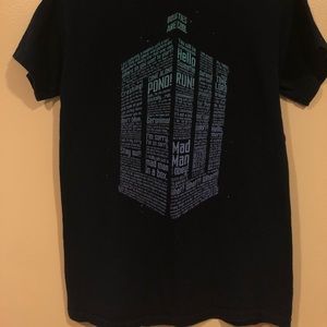Men’s navy black size s doctor who t shirt